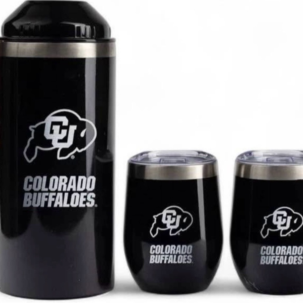 Colorado Buffaloes Black Tumbler and Cup Set